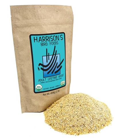 Harrison's Bird Foods Adult Lifetime Mash, Certified Organic Non-GMO 1lb