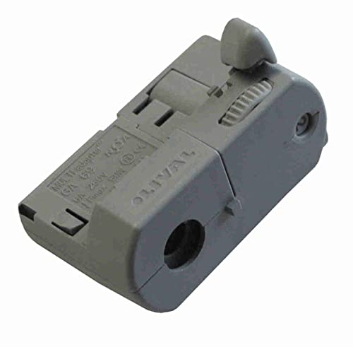 GlobalTrac 3-Phasenstromschiene Ausspeiser Stromabnehmer grau silbergrau