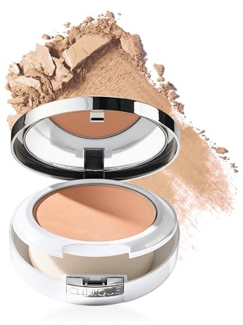 Clinique Beyond Perfecting Powder Lightweight Full Coverage Foundation + Concealer For Dry Combination to Oily Skin Types, Cream Whip, 0.51 Ounce