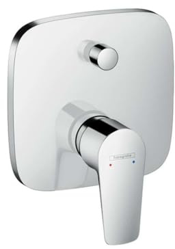 hansgrohe Wannenarmatur Talis E, Unterputz Badarmatur für 2 Funktionen, Chrom