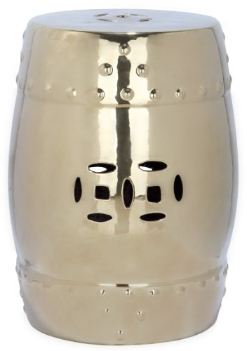 Safavieh Castle Gardens Collection Modern Ming White Ceramic Garden Stool