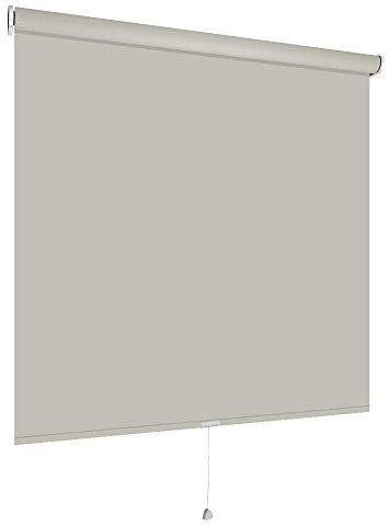 deko-raumshop Springrollo Mittelzugrollo Schnapprollo Rollo Beige Breite 60-240 cm Länge 180 cm Blickdicht Lichtdurchlässig Sonnenschutz Sichtschutz (142 x 180 cm)