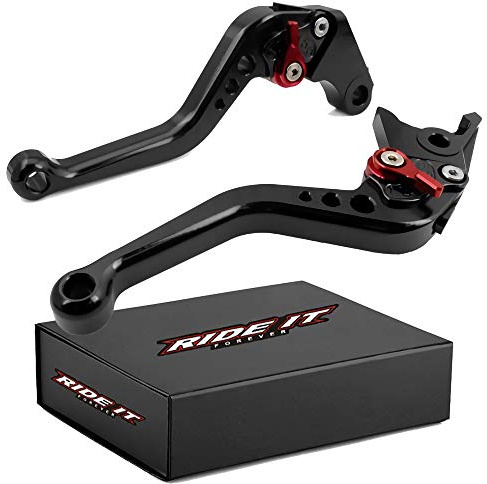 RIDE IT FOREVER Short Brake Clutch Levers for CBR500R/CB500F/X 2013-2021,GROM 2014-2025,CBR250R 2011-2013,CBR300R CB300F/FA 2014-2022,CB400F/CB400R 2013-2020-Black