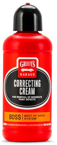 Griot's Garage BOSS Correcting Cream for Car Polishing and Detailing, Swirl, Scratch Remover for Vehicles, 16oz