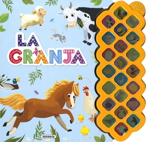 Susaeta - La granja: libro infantil de actividades busca y encuentra 2 años, cuento infantil con sonido. (Aprendo sonidos)