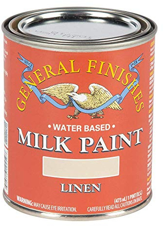 General Finishes Water Based Milk Paint, 1 Pint, Linen