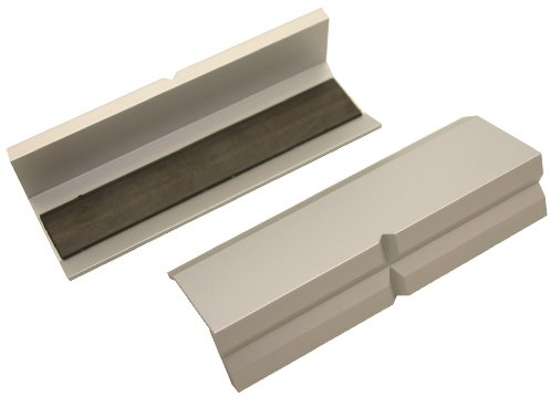 GSR Schraubstock-Schonbacken, 2-teilig, Schraubstock Backen, Aluminium mit Magnet Spann-Backen, Schutzbacken für Maschinenschraubstock, (150mm)