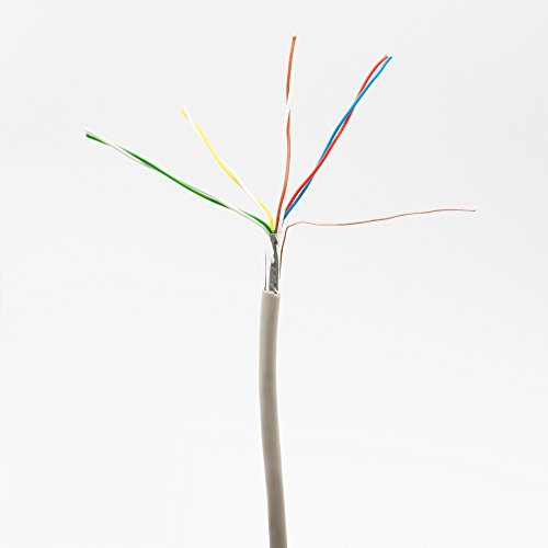 SeKi Cavo telefonico 4 x 2 x 0,6 mm, J-Y (ST) Y 50 m, rotondo, per montaggio a incasso, linea di installazione della telecomunicazione, 8 fili