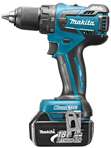 Makita Ø13mm Akku-Bohrschrauber 18 V Li-Ion Akku (2 x 3.0 Ah (ohne 45Nm DDF459RFJ Kohle)