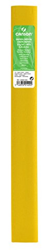 Canson Pack de 10 Rolls Super Value Crepe Papel, 32 g/m² 50 x 250 cm de color amarillo limón