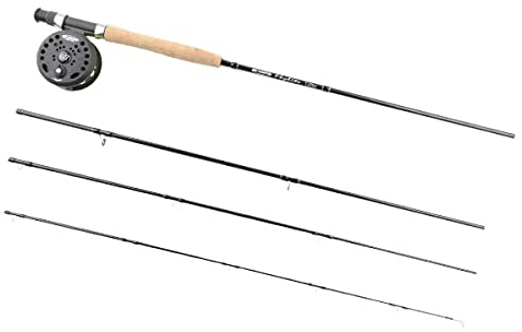 Ron Thompson Fliegenset Flylite Combo 270cm Schnurklasse 4/5-4teilig, Fliegenrute, Fliegenrolle, Fliegenschnur, Angelset zum Fliegenfischen, Fliegenangeln