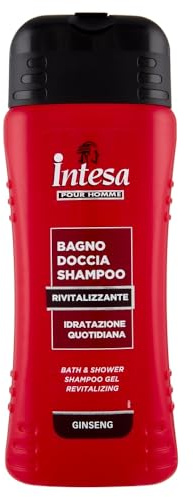 Intesa Pour Homme Bagno Doccia Shampoo Rivitalizzante, Ginseng, 500ml