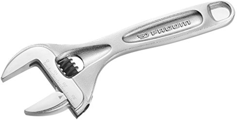 FACOM - Clé à Molette Courte 6 cm - 113AS.6C - Tête plus Fine pour Grande Capacité d’Ouverture max 41 mm - Mâchoire Mobile - Clé Légère et Ergonomique - Corps Chromé - Outillage à Main