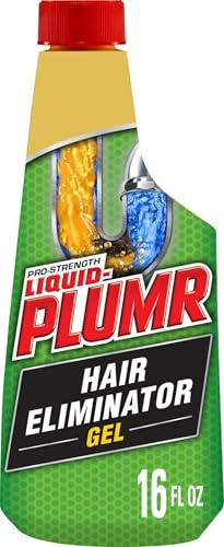 Liquid-Plumr Pro-Strength Hair Eliminator Gel Clog Remover, Hair Clog Remover and Drain Opener, Safe for All Septic Systems and Pipes, 16 fl. oz. Bottle