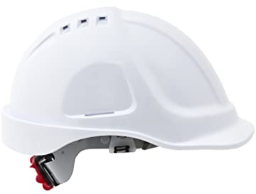 Casque de sécurité avec Bandeau éponge, Tailles de tête réglable, EN397, Blanc