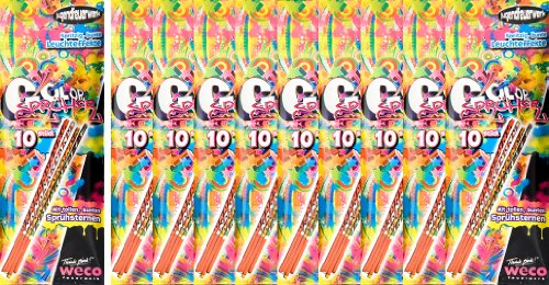 Weco 100 Color Sprüher 20cm - Kinder Fackel - Handfontäne