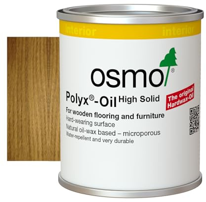 Osmo Polyx®-Oil Tester Size - Hard Wax Oil 3065, Clear Semi-Matt, 125ml - Durable for Wooden Furniture, Water-Resistant Floor Wax, Wood Treatment & Wood Finish - Ideal for Oak, Pine, & More