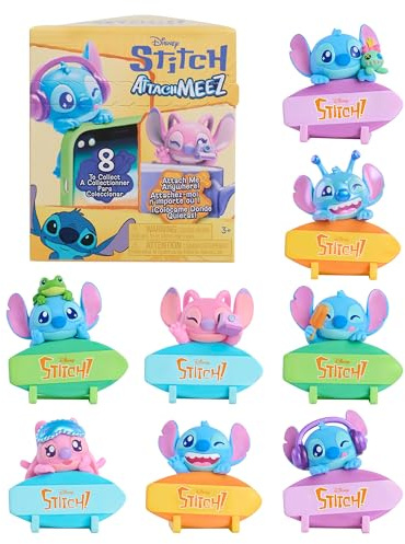 Disney Stitch Attachmeez Figurine à Collectionner 5 cm, Boîte Mystère, S’Attache aux Tasses, Livres, Tablettes et Plus, Jouet pour Fans, Collectionneurs et Enfants dès 3 Ans – Just Play