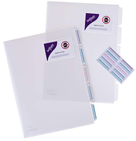 Snopake A4 Slip File with 5 - Parts - Clear (Pack of 5)