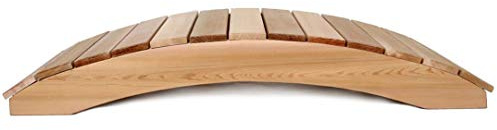 All Things Cedar Wooden Bridge, Outdoor Garden Walkway for Backyard Ponds, 4', Natural - Landscaping Pathway Wood Decor and Accessories for Yard and Patio