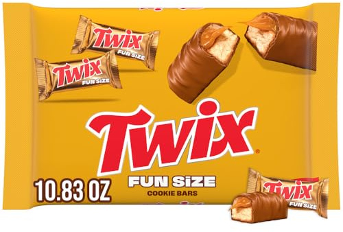 TWIX Fun Size Caramel and Chocolate Cookie Bar Candy| 10.83 Ounce