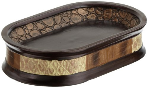 Popular Bath Soap Dish, Zambia Collection, Animal Print/Beige (713169)