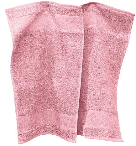 Erwin Müller Gästetuch Karlsruhe 2er- Pack 100% Baumwolle Altrosa Größe 30x50 cm - extrem saugstark, leicht, flauschig weich, hautschmeichelnd (weitere Farben)