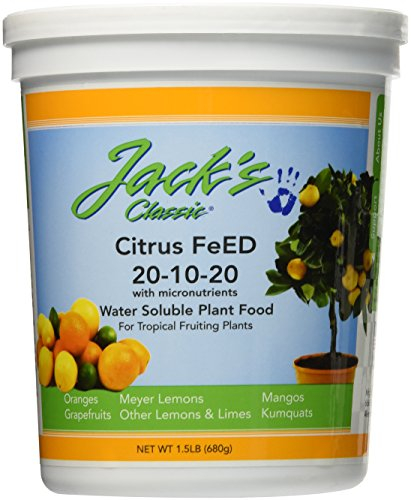 Jack's Classic 20-10-20 Citrus Feed Water-Soluble Fertilizer, 1.5lb