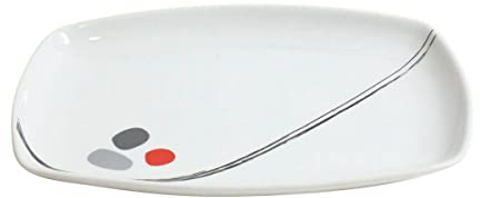 BigBuy Home Fuente de Cocina Zen & Scratch Porcelana 31,2 x 20,7 x 3,1 cm