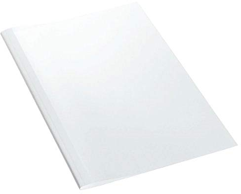 Leitz 177114 Thermobindemappe Leinenoptik, A4, Rückenbreite 1,5 mm, 25 Stück, weiss