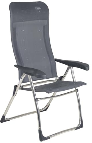 Crespo - Silla de Camping 7 Posiciones AL/215-M - Gris Oscuro