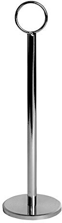 Argon Tableware Tischnummernhalter – Packung mit 12–30 cm – silberner, hoher Tischkartenhalter, Zahlenständer für Hochzeit, Restaurantmenü, Memo, Party, Konferenz, Feier