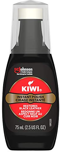 Kiwi 2.5 Oz Black Leather Instant Wax Shine 115-011