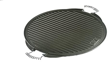 Vaello La Valenciana 3452 Cast Iron Griddle Round Plate, 53 cm, Silver