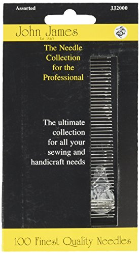 Colonial Needle John James Professional Needle Collection, Assorted 100/Pkg,Silver