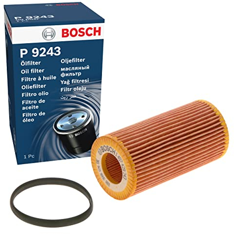 Bosch P9243 Car Oil Filter - Separates Soot and Metal Particles from Engine Oil - Provides Reliable Engine Lubrication