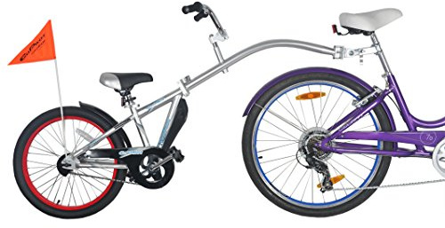 WeeRide Co Pilot Tagalong Trailer Child Bike Seat - Silver