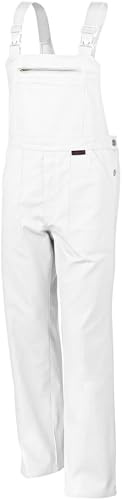 Qualitex Pantalón con Peto Bw 270 - Talla: 42 - Blanco