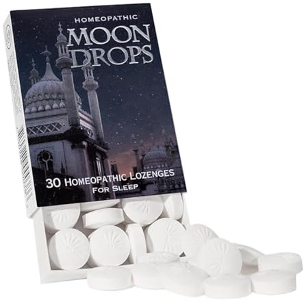 Historical Remedies Moon Drops Sleep Aid Lozenges (1 Pack) | Homeopathic Vanilla Flavor Supplement, Non-Habit Forming Vegan Gluten-Free Sleep Support Including Coffea Cruda 12X
