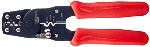 Toolland Primiendo alicates para conectores no aislados, realizan conexiones eléctricas confiables