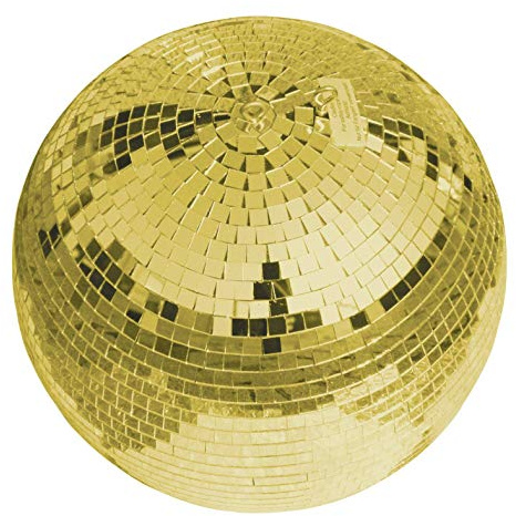 showking Boule à facettes Goldie, Ø 30 cm, dorée
