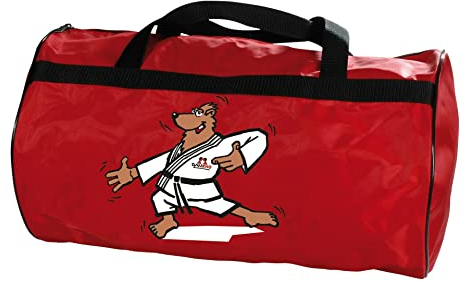 DanRho Let`s go Kwon Ki-Tasche BÄR rot Kinder Kindertasche Tasche Sporttasche Kampfsporttasche Trainingstasche Kids Budo Kampfsport Ju Jutsu BJJ Aikido Judo Karate Taekwondo Kung Fu 336018001