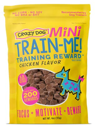 Cardinal Pet Care Crazy Dog Train-Me! Training Reward Mini Dog Treats, 4 Ounce (Pack of 1)
