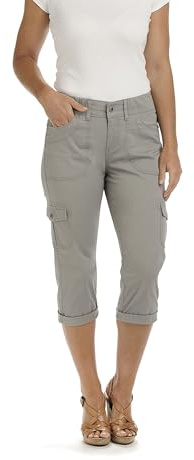 Lee Missy Pantacourt en Tricot Austyn pour Femme, Coupe décontractée, Gris givré, Taille 46, Frost Gray, 50