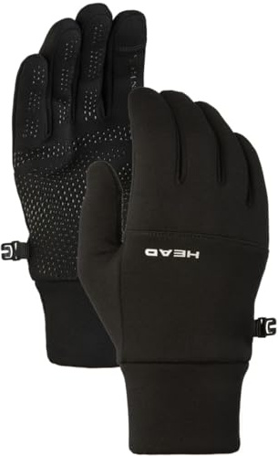 HEAD Multi-Sport Running Gloves with SENSATEC-Black (Small)