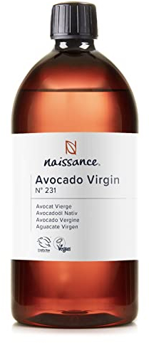 Naissance Virgin Avocado Oil (No. 231) - 900ml - Natural, Vegan - Moisturiser for Skin, Face, Nails, Body, Hair, Growth, Nails, Soap Making, Massage