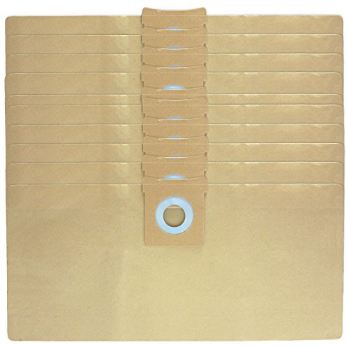 SPARES2GO Bolsas resistentes para polvo compatible con Titan 16L 20L 30L 40L aspiradoras (paquete de 10)