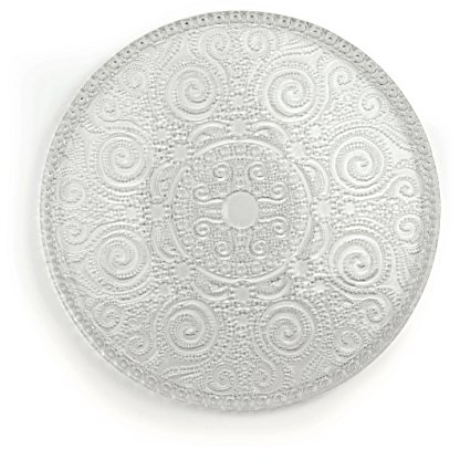 Excelsa Arabesque Gericht zum Servieren, Glas, durchsichtig, Diametro: 31 cm