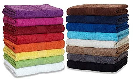 AR Line Frottier Handtuch-Serie - in 8 Größen und 16 Farben für Sie verfügbar, Duschtuch (70x140cm) in Apfelgrün