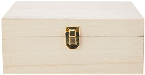 Artemio Boîte a Thé en Bois a Décorer 20 x 14 x 8 cm